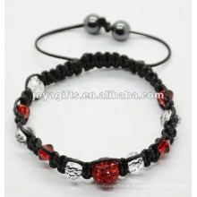 Kristall Shamballa gewebtes Armband, gewebtes Armband